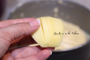 apfelkuchen sehr fein  -so werden die Äpfel geschnitten