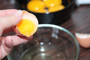 Nusskuchen Eier trennen